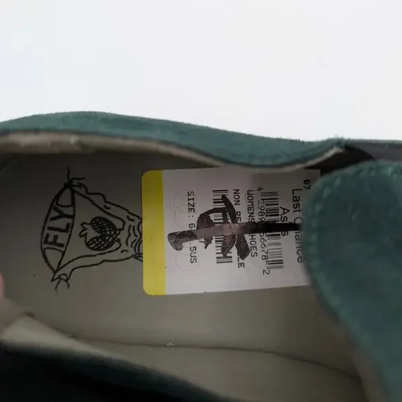 Fly London Pece Wedge Loafer Shoes Women's Forest Green Size US6.5 EU37a - Picture 11 of 15